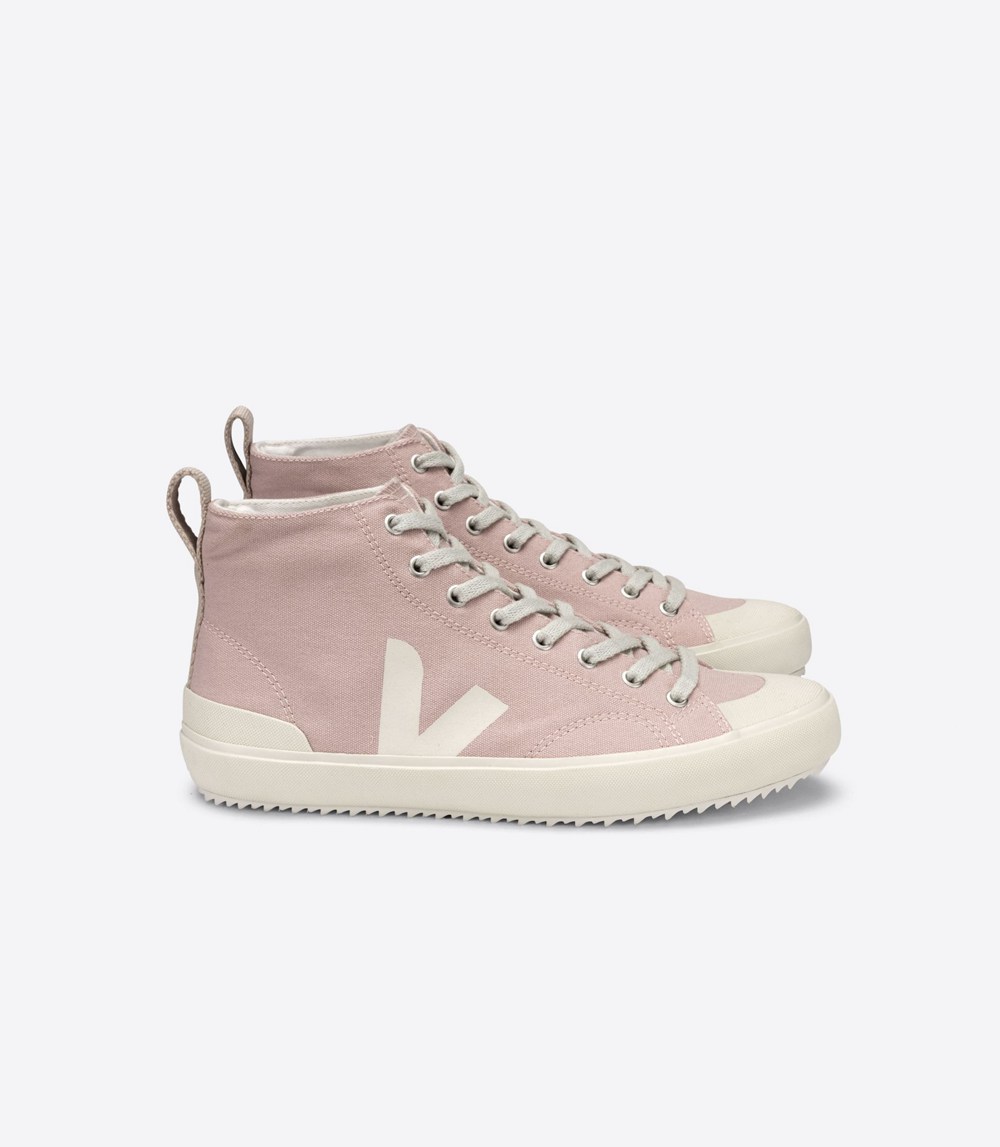 Veja Trainers Womens Pink/White - Nova Ht Canvas - OQNA-85602